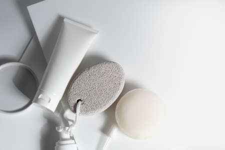 beauty treatment medical skincare and cosmetic lotion cream serum oil mockup bottle packaging...