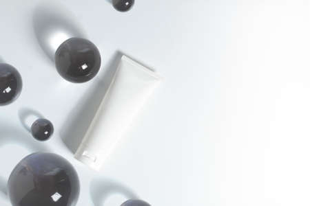 beauty treatment medical skincare and cosmetic lotion cream serum oil mockup bottle packaging...