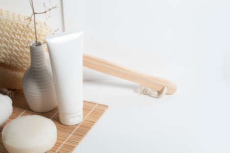 beauty treatment medical skincare and cosmetic lotion cream serum oil mockup bottle packaging...