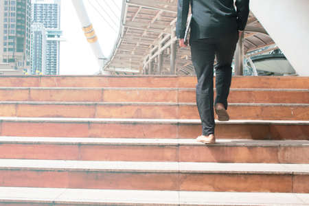 businessman and computer connect server network system online in data internet, security hacking system concept, trading and money financialの写真素材