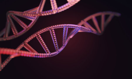 healthy medical research concept, science laboratory human genes genome of  dna blood double helix...