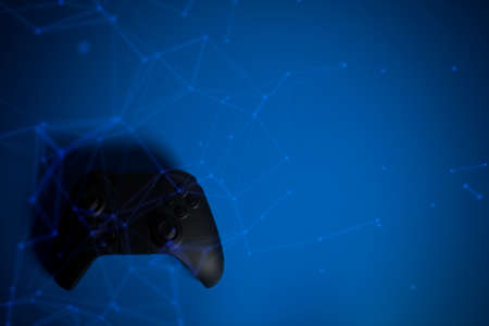 joystick controller electronic for playing game with online network connection in esport tournament...