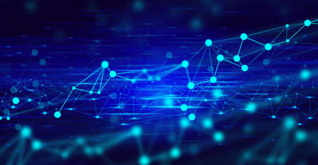network social online, background 3d illustration rendering, machine deep learning, data cloud...