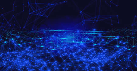 network social online, background 3d illustration rendering, machine deep learning, data cloud...
