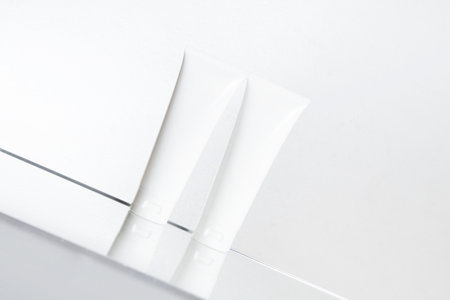 beauty fashion cosmetic makeup bottle lotion cream product with skincare healthcare concept on backgroundの写真素材