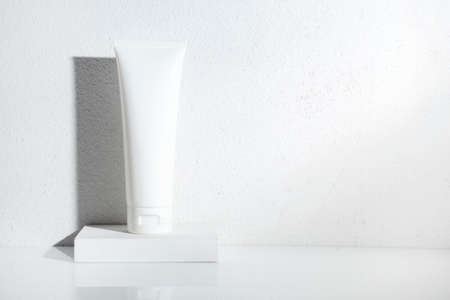 beauty fashion cosmetic makeup bottle lotion cream product with skincare healthcare concept on backgroundの写真素材