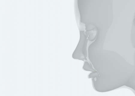 3d illustration rendering, ai artificial intelligence robot humanoid with data internet network, deep learning system technologyの写真素材