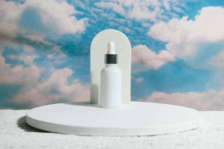 beauty fashion cosmetic makeup bottle lotion cream product with skincare healthcare concept on backgroundの写真素材