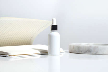 beauty fashion cosmetic makeup bottle lotion cream product with skincare healthcare concept on...