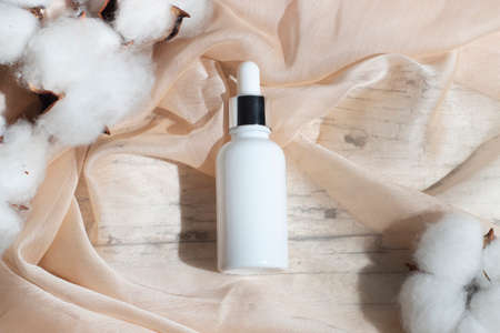 beauty fashion cosmetic makeup bottle lotion cream product with skincare healthcare concept on backgroundの写真素材