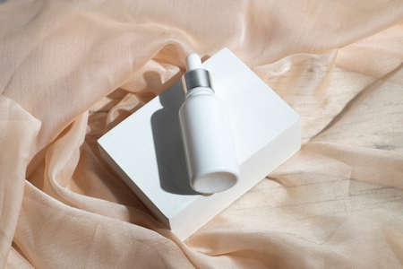 beauty fashion cosmetic makeup bottle lotion cream product with skincare healthcare concept on backgroundの写真素材