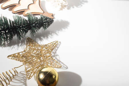 prop decor of merry christmas season holiday festival, xmas backgroundの写真素材