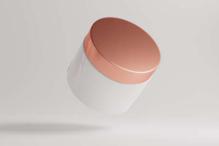 skin care serum cosmetic bottle, 3d rendering illustration mockup, medical lotion serum dropper productの写真素材