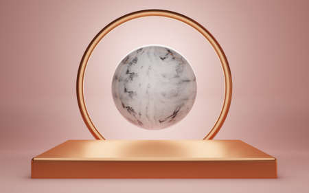 3d rendering illustration of background abstract glass bubble ball, art display wallpaper