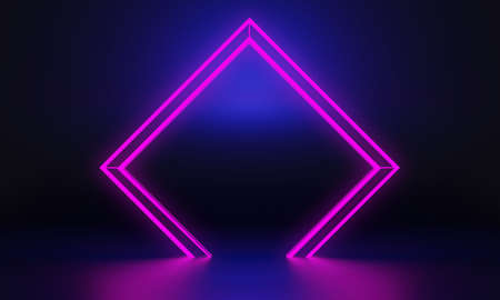 3d rendering illustration of background abstract, podium stage art display wallpaper, product pedestal stand, gaming cyberpunk styleの写真素材