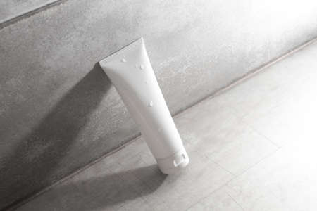 mockup of medical skin care bottle cosmetic tube of beauty makeup facial, treatment cleanser face
