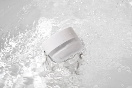 mockup of medical skin care bottle cosmetic tube of beauty makeup facial, treatment cleanser face...