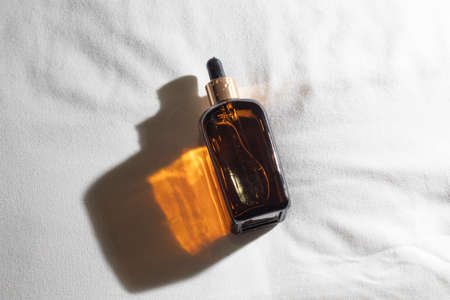 mockup of perfume skin care bottle cosmetic tube of beauty makeup facial, treatment cleanser face foam, beauty healthcare branding packagingの写真素材