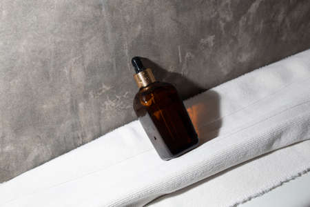 mockup of perfume skin care bottle cosmetic tube of beauty makeup facial, treatment cleanser face...