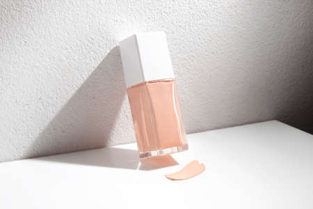 mockup of makeup powder foundation primer cc cushion concealer skin care bottle cosmetic tube of...