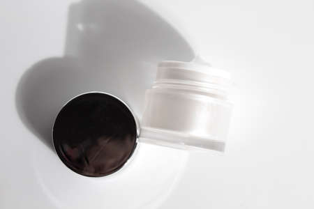 mockup tube bottle for skin care cosmetic summer sunscreen, product branding, cream lotion treatmentの写真素材