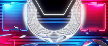 abstract backgound video game of esports scifi gaming cyberpunk, vr virtual reality simulation and...