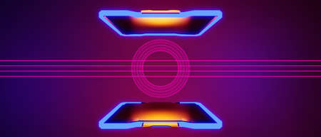 abstract backgound video game of esports scifi gaming cyberpunk, vr virtual reality simulation and...