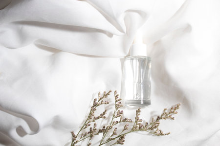 mockup tube bottle for skin care cosmetic, product branding, serum dropper cream lotion treatmenの写真素材