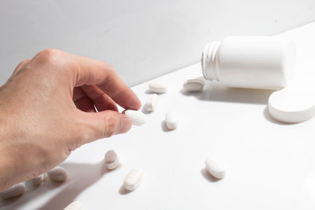 drug for patient, pills medicine capsule for health care in hospital, medical and treatment insuranceの写真素材