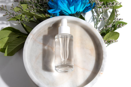 mockup tube bottle for skin care cosmetic, product branding, serum dropper cream lotion treatment