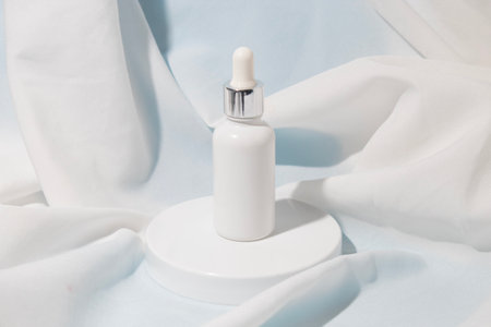 mockup tube bottle for skin care cosmetic, product branding, serum dropper cream lotion treatmentの写真素材