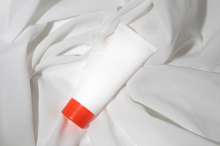 mockup tube bottle for skin care cosmetic, product branding, serum dropper cream lotion treatmentの写真素材