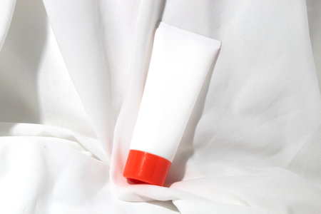 mockup tube bottle for skin care cosmetic, product branding, serum dropper cream lotion treatmentの写真素材