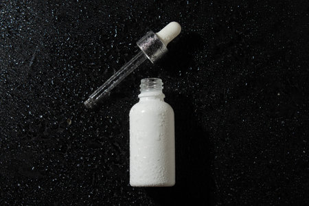 mockup tube bottle for skin care cosmetic, product branding, serum dropper cream lotion treatmentの写真素材