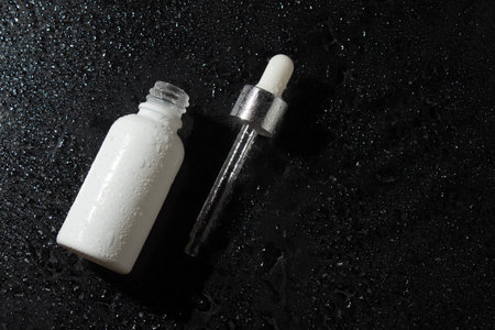 mockup tube bottle for skin care cosmetic, product branding, serum dropper cream lotion treatmentの写真素材