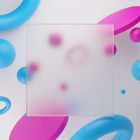 abstract background geometry, presentation podium stage pedestal for cosmetic product showcase scene, 3d illustration renderingの写真素材