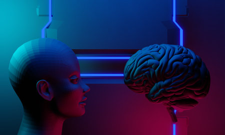 3d brain of human healthcare illustration rendering, heal3d brain of human healthcare illustration...