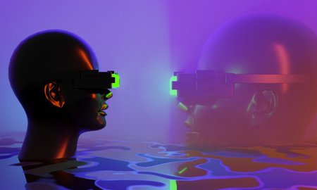 3d illustration rendering of futuristic cyberpunk city, gaming wallpaper scifi background, a esports...
