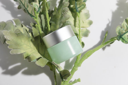 makeup cosmetic medical skin care, a mockup for cream lotion bottle product, packaging on white backgroundの写真素材