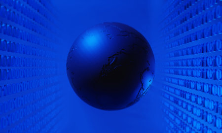 01 coding holographic of metaverse network, metaverse internet social online technology, 3d illustration rendering backgroundの写真素材