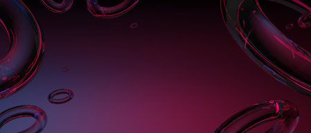 3d illustration rendering of futuristic cyberpunk city, gaming scifi stage display pedestal background, gamer banner sign of neon glow stand podiumの写真素材