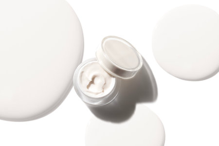 sunscreen body lotion cream with tube bottle product package of medical skincare, mockup for brandingの写真素材