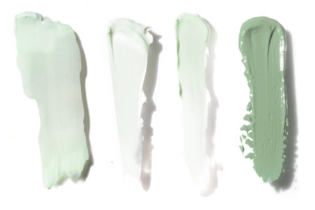 facial or body lotion cream with tube bottle product package of medical skincare, mockup for brandingの写真素材