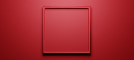 3d illustration rendering wallpaper abstract background, red of love happy valentine's day