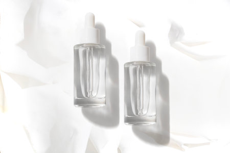 beauty medical skin care and cosmetic with package mockup, gel lotion cream for facialの写真素材