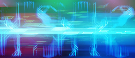 3d illustration rendering of technology futuristic cyberpunk display, gaming scifi stage pedestal...
