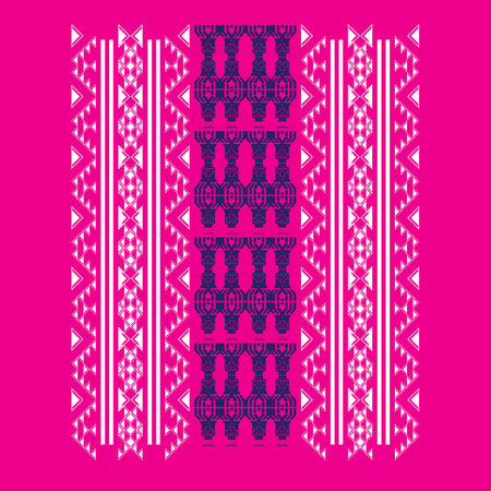 retro ethnic tribal aztec african pattern seamless background for fabric and textile,2d illustration