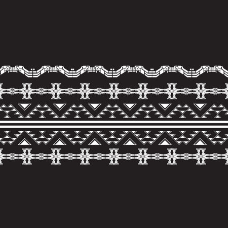 retro ethnic tribal aztec african pattern seamless background for fabric and textile,2d illustrationのイラスト素材