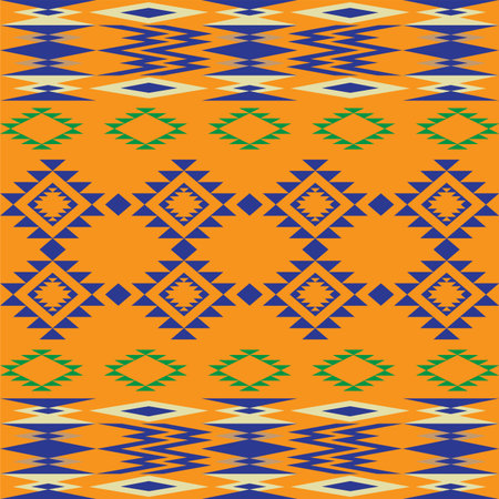 retro vintage ethnic aztec tribal acient pattern seamless background for fashion fabric and...