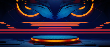 3d illustration rendering of y2k 2000s gamer technology futuristic fantasy metaverse cyberpunk...